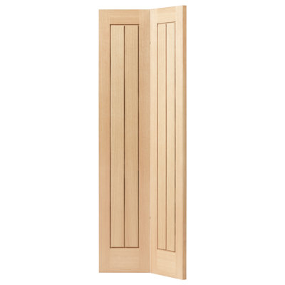 Thames Solid Oak Bi-Fold Door Unfinished