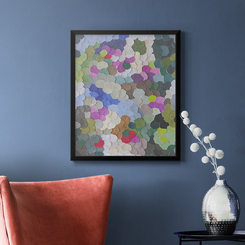Toile encadrée de qualité supérieure Monaco Hill Garden - prête à être accrochée, Noir, H 24 po x l 20 po