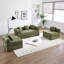 Canapé modulaire surdimensionné Boneless 8-en-1, velours côtelé, canapé modulaire en forme de L, sans assemblage.-370393165