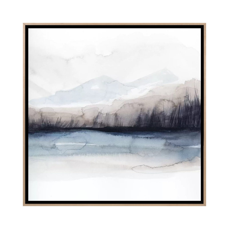 Horizon ombre I - reproduction d'art murale - toile encadrée, H 26 po x l 26 po, Beige