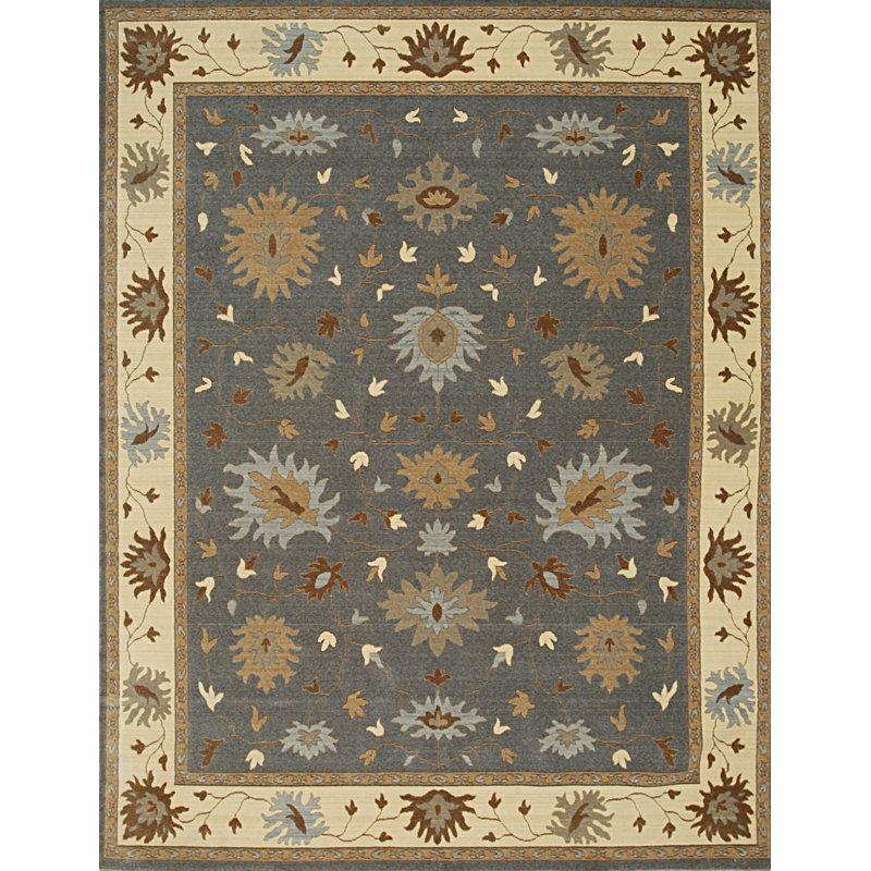 Tapis en laine noué à la main 8 x 10 po