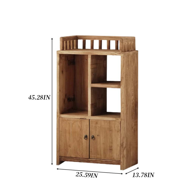Bibliothèque ancienne en bois massif