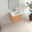 Meuble-lavabo flottant avec 2 tiroirs de rangement