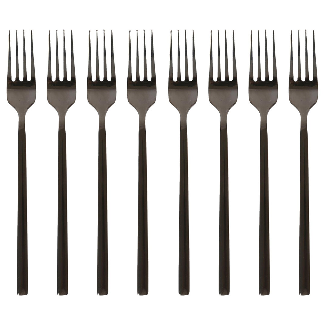 Stainless Steel Dinner Forks - 19.5cm - Pack of 8