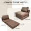 Fauteuil à billes Lazy, fauteuil pliant, canapé-lit pliant convertible avec similicuir en similicuir pour salon, chambre à coucher