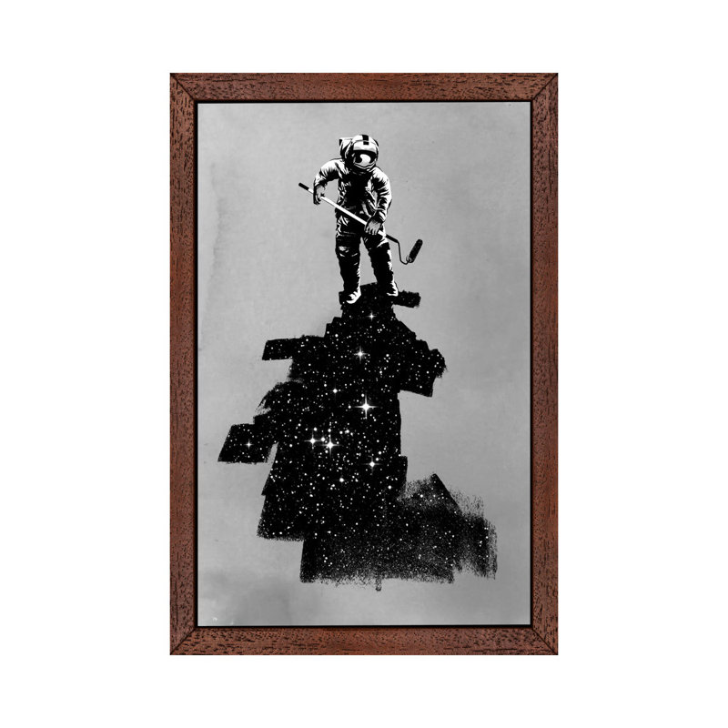 Negative Space 1 Piece Floater Frame Wall Art on Canvas, 66.04 cm H x 45.72 cm W, Brown Framed