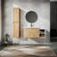Meuble-lavabo mural avec lavabo et armoire latérale