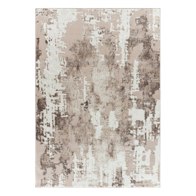 Tapis à motif abstrait vison / beige Studebaker