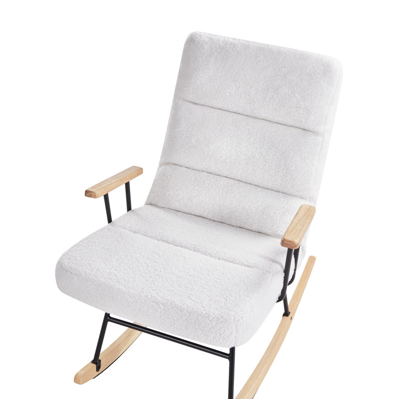 Rocking Chair ESKELIN Reclining, White