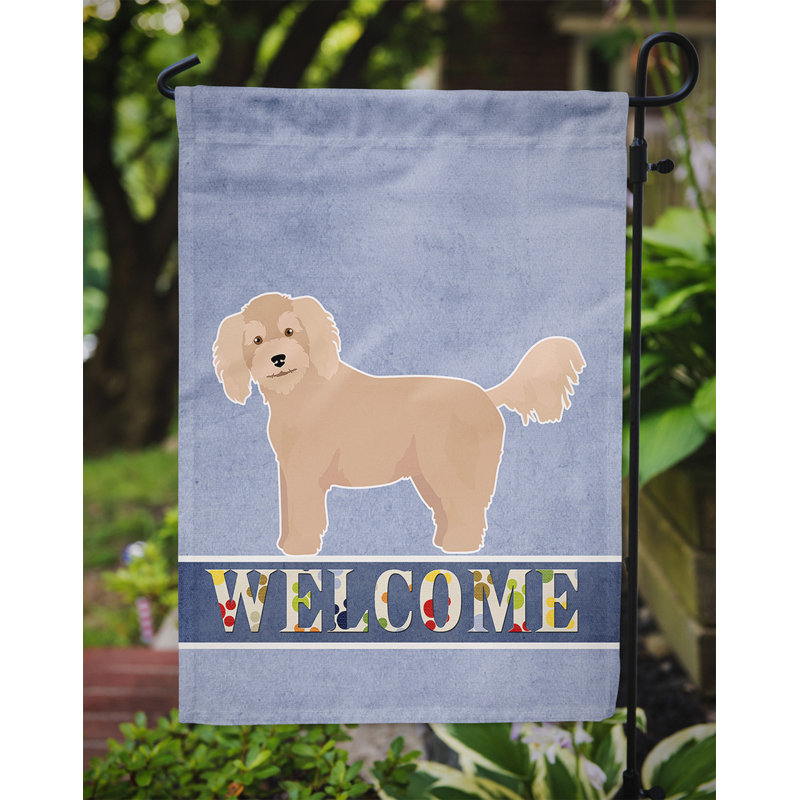 Drapeau impérial Shih Tzu Welcome Garden taille 9EC59815D20042D399EE9FCE8498D299, Bichpoo beige