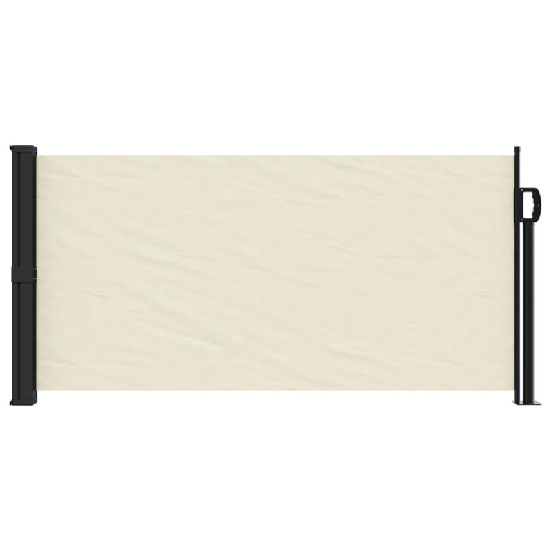 Retractable Side Awning, 100cm H x 500cm W, Cream