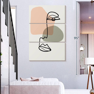 Leisha ligne abstraite visage
