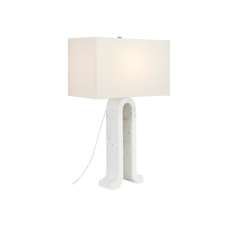 Lampe de table blanche 30,25 po