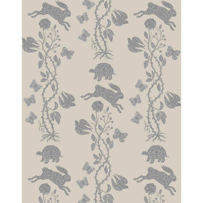Fable Wallpaper | Clover / Traditional / Roll - 27" x 30', Dusk
