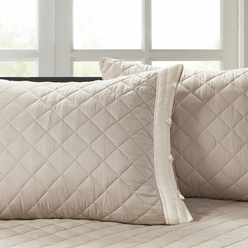 6 Piece Cotton Daybed Cover Set Khaki Daybed