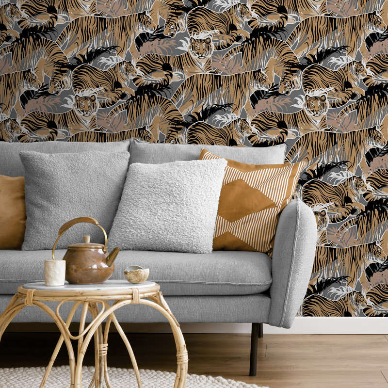 Papier peint Tiger Squad, Noir