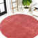 Asalia Solid Low-Pile Red Rug