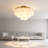 5-light Dimmable Shell Flush Mount