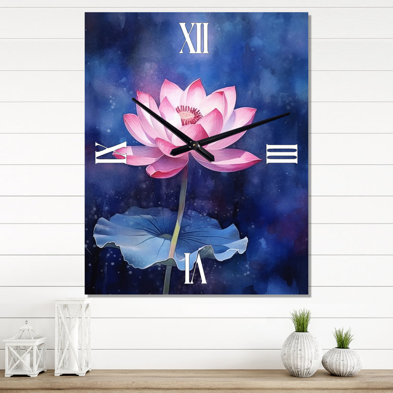 Hermandus - Horloge murale moderne Lotus, Petit