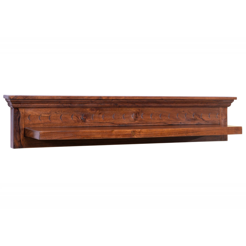 Oxford Acacia Solid Wood Accent Shelf, Nougat
