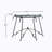 Tempered Glass Surface Console Table Coffee Table With Sturdy Construction For Living Room