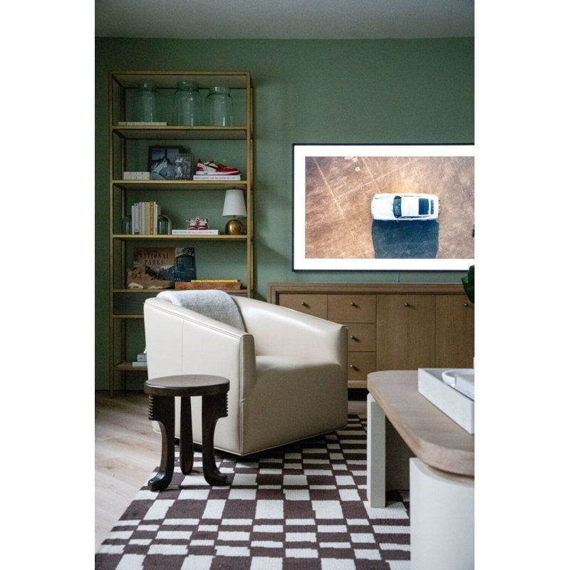 Harvey Swivel Club Chair Chair with Ottoman