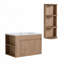 Meuble-lavabo mural 30 po avec lavabo et support de rangement
