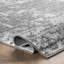 Tapis performance gris / blanc moderne à motif abstrait tissé à la machine Deedra-117933403