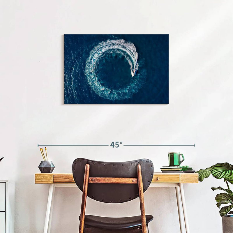 Mehar Boat Loop At Sea, 20" H x 30" W