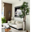 Lady Faux Palm Tree in Metal Planter
