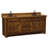 Fireside Lodge Barnwood Vanity - 6-foot - without Top - Double Sink