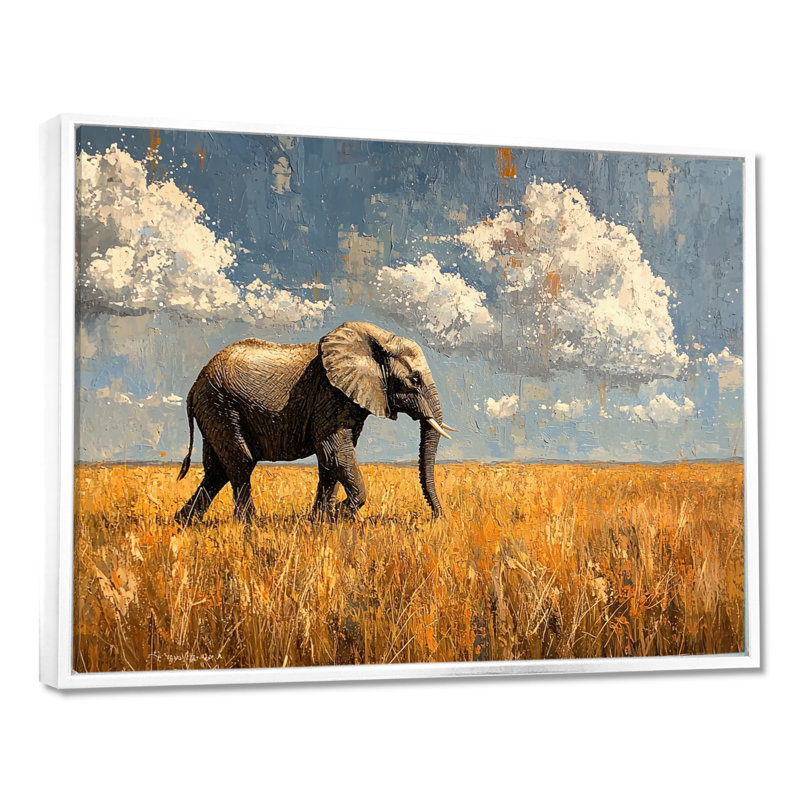 Gullickson - Animals Wall Art, H 30 po x l 40 po, Impression encadrée flottante sans passe-partout, Blanc