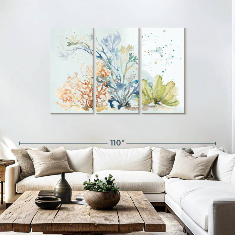 Brampt sous les plantes marines, H 48 po x l 74 po