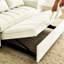 Velours beige moderne: 31 lits convertibles. Confortable. Revêtement doux. Lit en mousse haute densité pour le salon. Réglable, fonctionnel et confortable