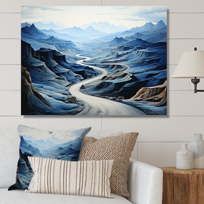 " Meandering Blue Road Endless Journey IV "