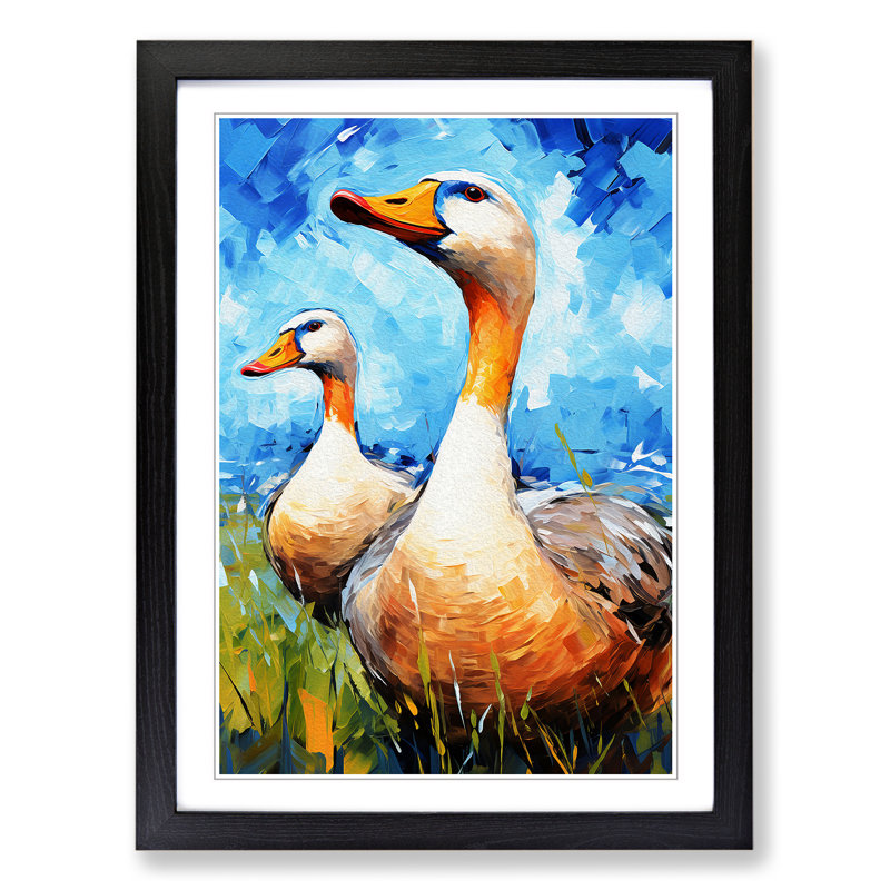 Goose Expressionism - Framed Print