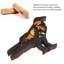 Ornement en bois sculpté avec lumières 3D