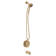 Moen Ronan Single Handle Tub/Shower with Magnetix Rainshower, Valve Included