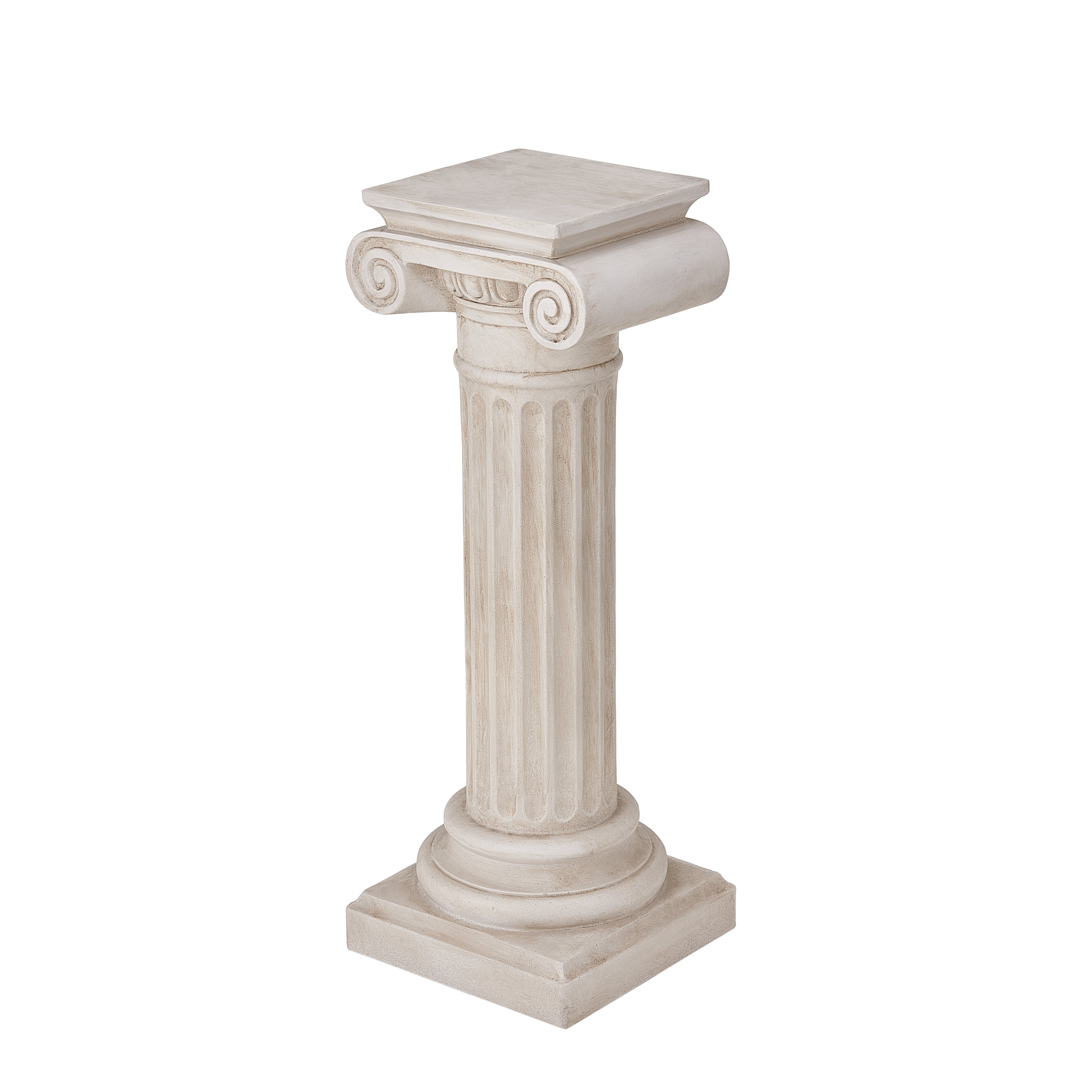 Tivoli Classical Handcrafted MGO Column Plant Stand with Greco-Roman Architectural Detailing