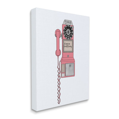 " Vintage Pay Phone Chic Queen Calling Calligraphy " by Ashley Singleton