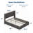 Hydraulic Lift Up Storage Upholstered Platform Bed with Wingback Headboard-1410578384-1437501845
