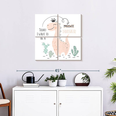 Caricature de dinosaure princesse
