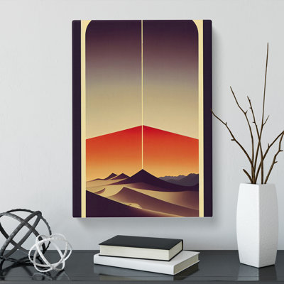 Desert Deco Style - Wrapped Canvas Print