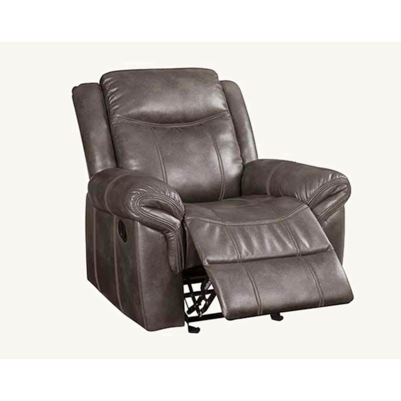 Fauteuil inclinable Lydia, cuir brun Aire