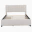 Lit plateforme tapissier avec 2 tiroirs et 1 lit gigogne simple