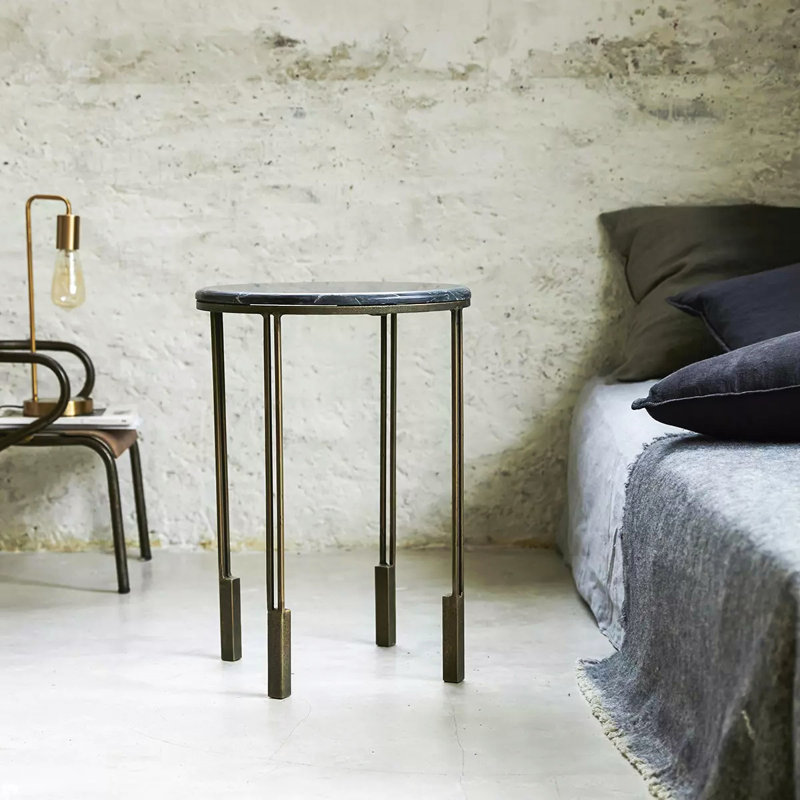 Sheela 41cm W Iron Bedside Table