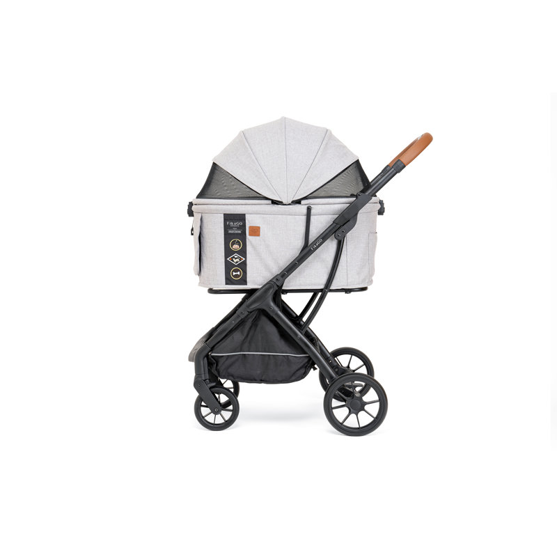 Fikago | Quick Folding Pet Stroller, Gray