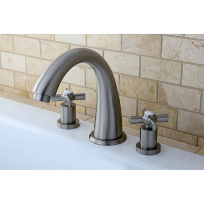 Robinet de baignoire romaine à 3 poignées et 3 poignées Kingston Brass