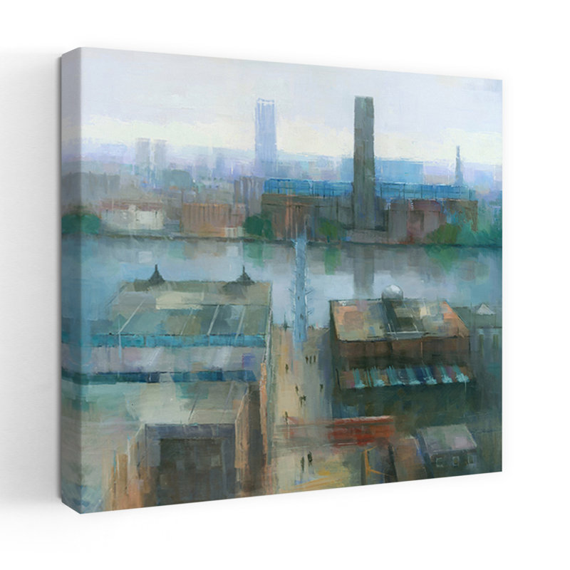 Art contemporain, art urbain contemporain impressionniste, H 24 po x l 24 po