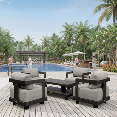 SET-904-AL 5-PC GRANADA ALUMINUM DEEP SEATING